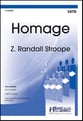 Homage SATB choral sheet music cover